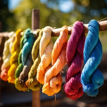 Vibrant Naturally Dyed Wool Skeins