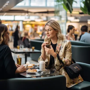 Strategizing in Airport Café