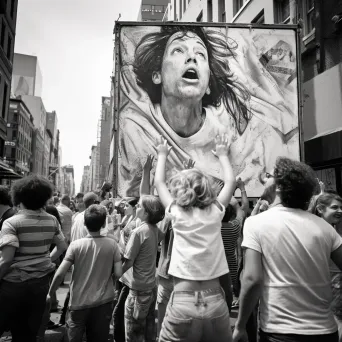 Street artist art installation - Image 4