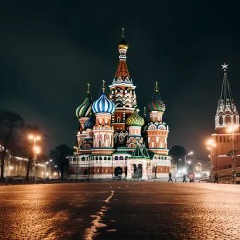 Moscow Red Square Night