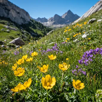 Vibrant Alpine Meadows