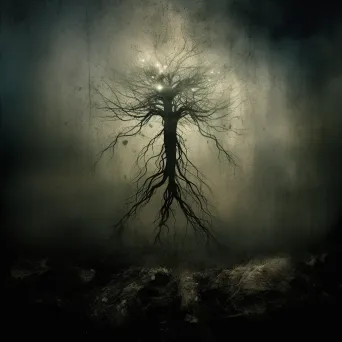 Image showing a mythical tree reaching towards the skies and delving into the underworld - Image 4