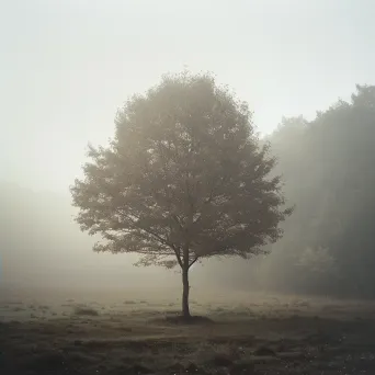 Misty Forest Clearing