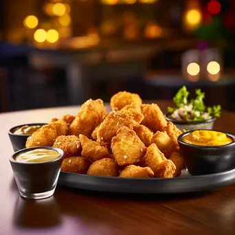 Crispy Chicken Nuggets with Dips