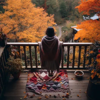 Rustic Autumn Deck