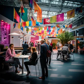 Vibrant Networking Area