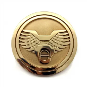 Automotive accessories brand polished bronze logo - Image 2