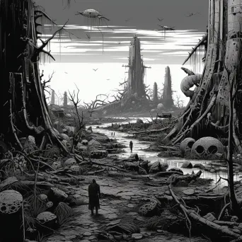 Gothic Post-Apocalyptic Landscape