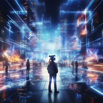 Virtual Reality Metropolis in Motion