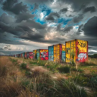 Graffiti on Abandoned Containers