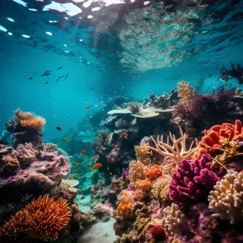 Diverse coral reef ecosystem with marine plants, captured with a Pentax K-1 Mark II. - Image 4