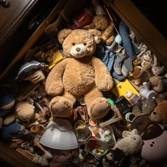 Old teddy bear in sentimental attic - Image 2