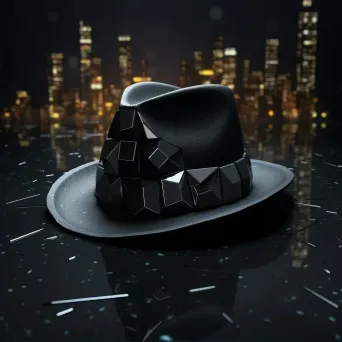 Low Poly Noir Fedora