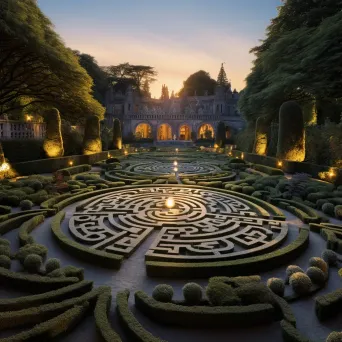 Twilight labyrinth garden - Image 2