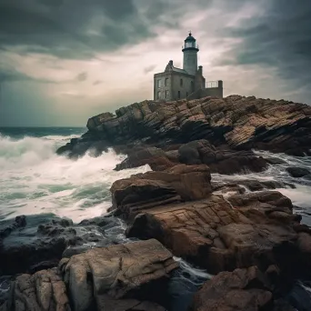 Ancient Cliffside Lighthouse