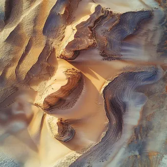 Aerial View of Desert Landscape