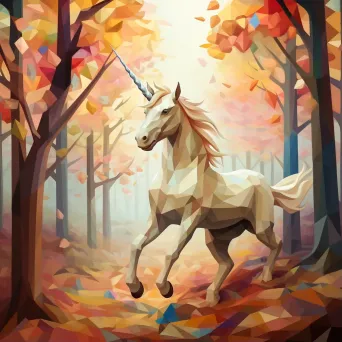 Low Poly Enchanted Unicorn