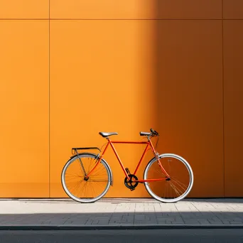 Minimalist Modern City Bike Scene