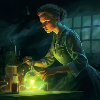 Marie Curie working in her laboratory with discoveries in radioactivity - Image 4