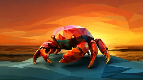 Low Poly Hermit Crab