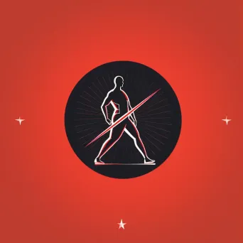 Bold and dynamic physiotherapy clinic logo in red and black colors - Image 1