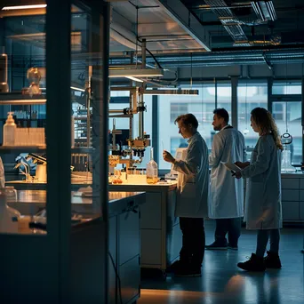 Research team collaborating in a lab - Image 2