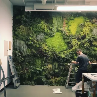 Living wall installation inside an office building for air purification - Image 2