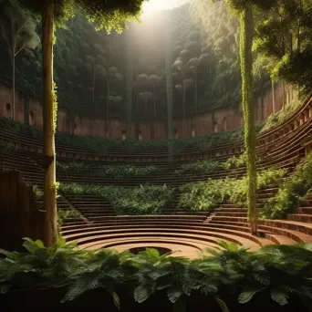 Greek amphitheater in Amazonian rainforest - Image 3