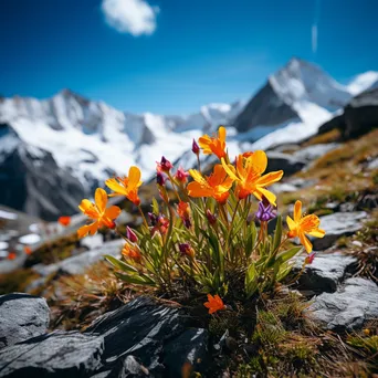 Vibrant Alpine Blooms