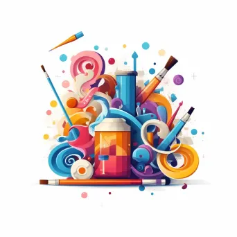 Imagination studio logo with whimsical tools - Image 4