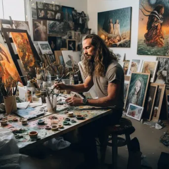 Artist in their studio - Image 3