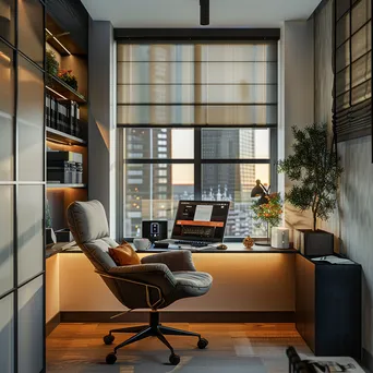 Modern home office with smart technology and IoT devices - Image 3