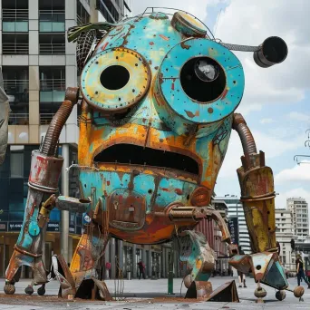 Recycled sculpture installations - Image 1