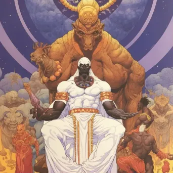 African Yoruba myth of first humans creation by god Obatala - Image 1