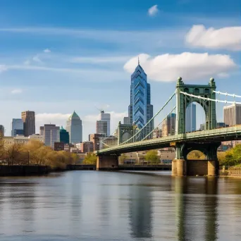 Philadelphia skyline river - Image 1