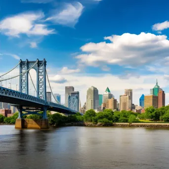 Philadelphia skyline river - Image 2