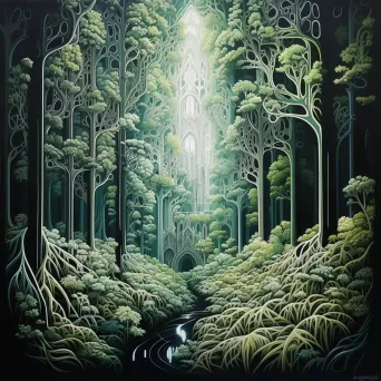 Forest Cathedral Illusion