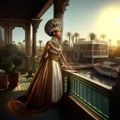 Image of Cleopatra by Nile River under Egyptian sun - Image 4