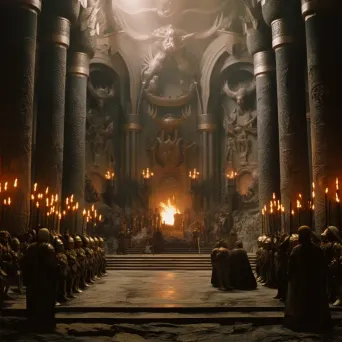 Image of majestic halls of Valhalla with Odin presiding - Image 2