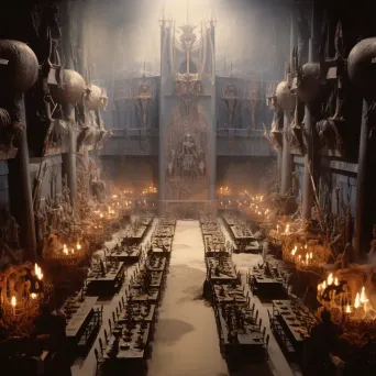 Image of majestic halls of Valhalla with Odin presiding - Image 3