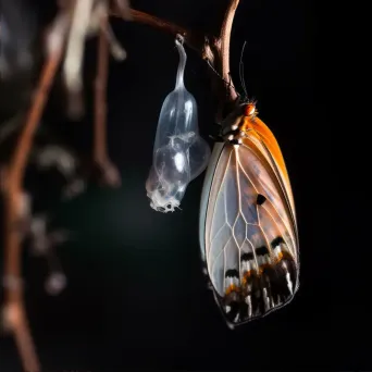 butterfly emerging cocoon - Image 2