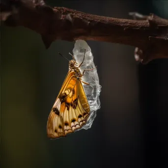 butterfly emerging cocoon - Image 4