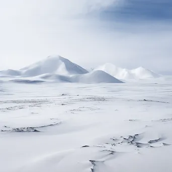 Snow-covered mountain plateau showcasing winter serenity. - Image 3