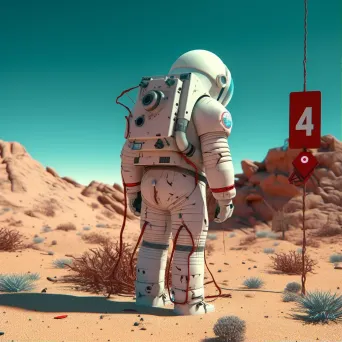 Lost astronaut stranded on deserted digital planet with 