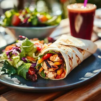 Healthy Fast Food Wrap Meal