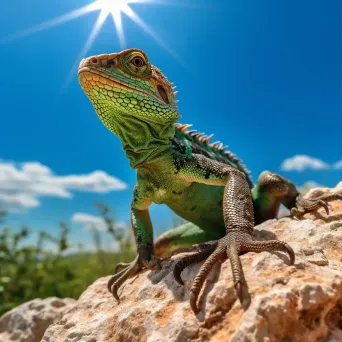 lizard_sunning_on_rock - Image 1