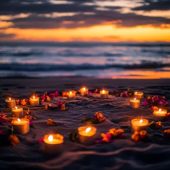 Proposal on the beach at sunset - Image 1