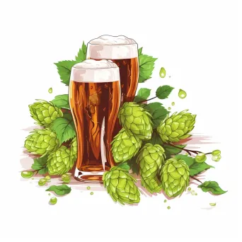 Craft brewery logo with hops and barley - Image 2