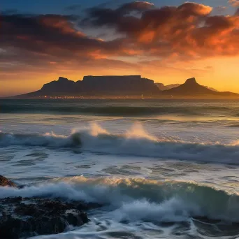 Cape Town sunrise coastline - Image 2