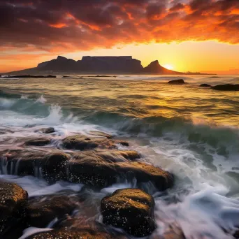 Cape Town sunrise coastline - Image 3